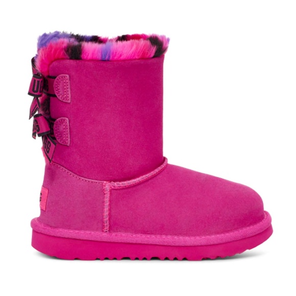 UGG Other - UGG Toddler Girls Bailey Bow Pink & Purple Boots